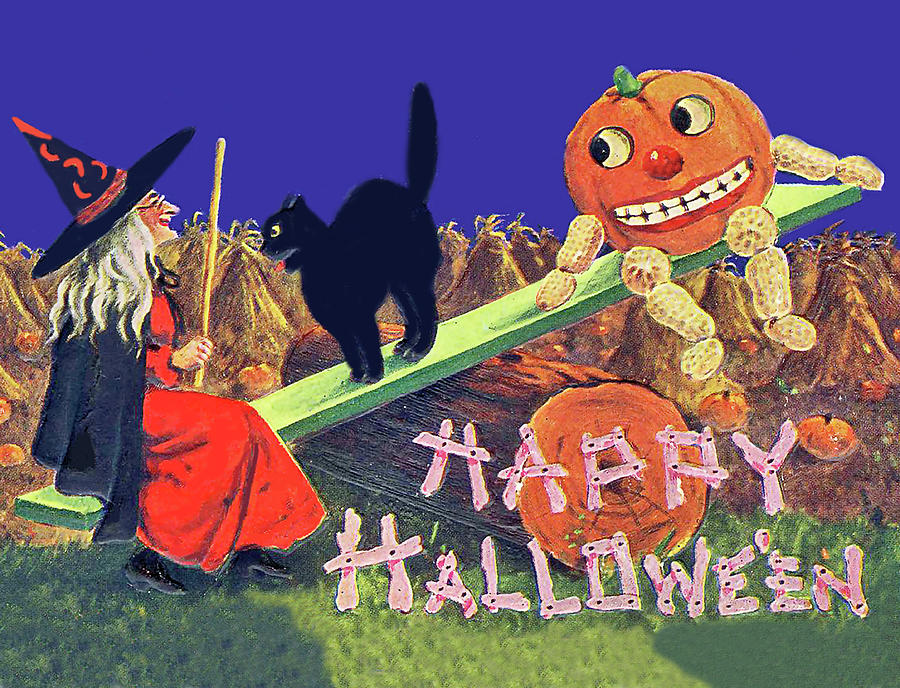 Halloween seesaw Digital Art by Long Shot