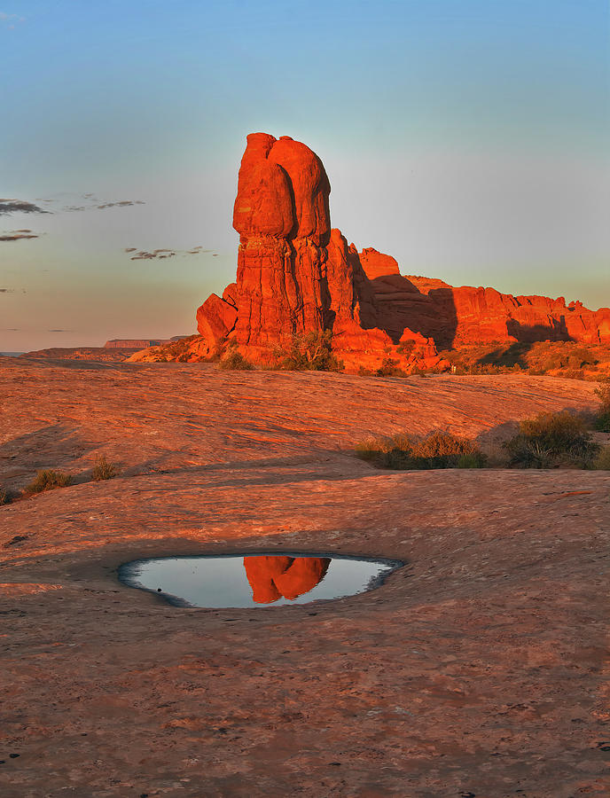 National Parks Photograph - Ham Rock Arches National Park by Gary Langley