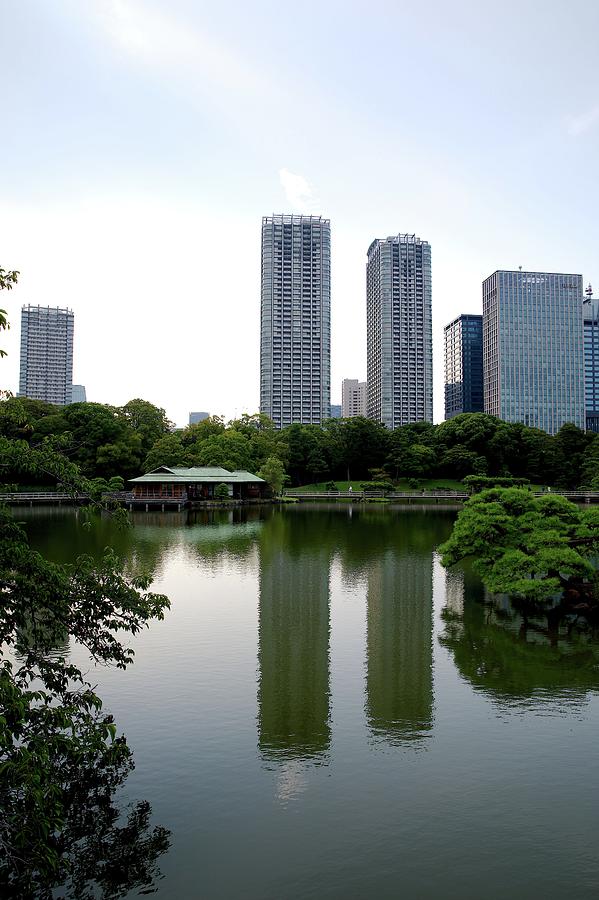 Hamarikyu Gardens Reflections Photograph By Martin Michael Pflaum