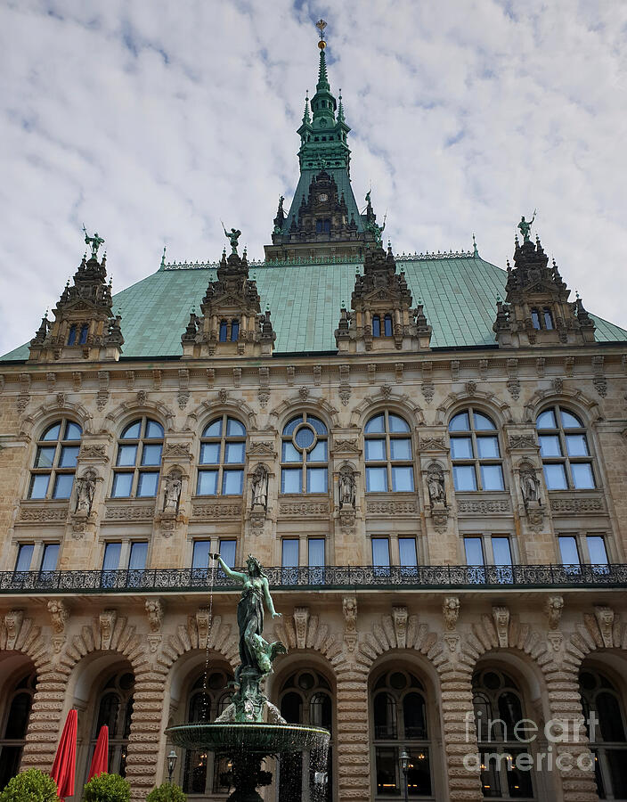 Hamburg City Hall - Courtyard View Photograph by Yvonne Johnstone