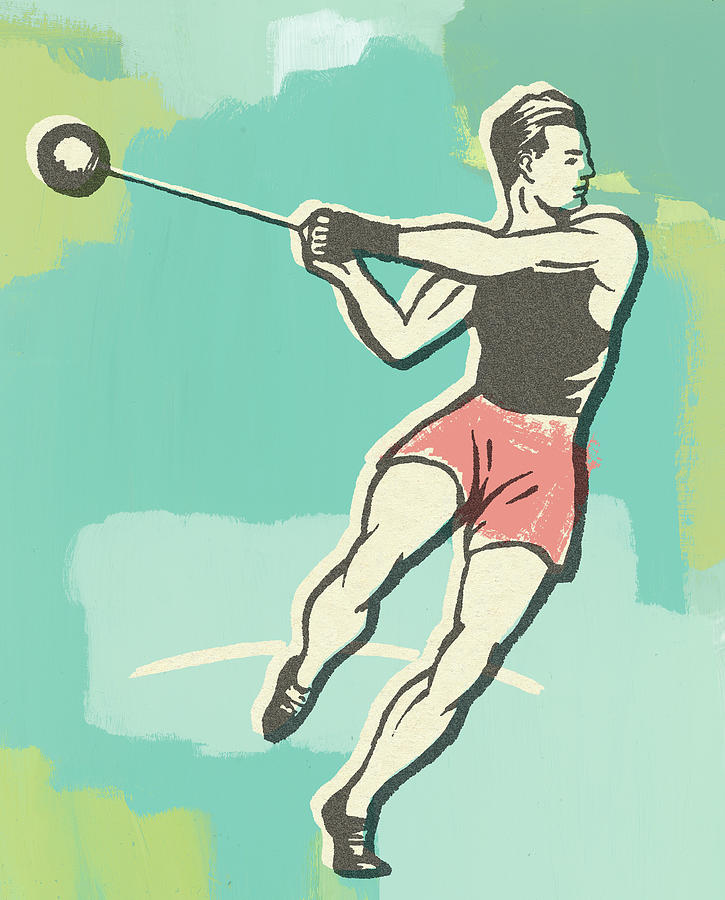 Sports Drawing - Hammer Throw by CSA Images