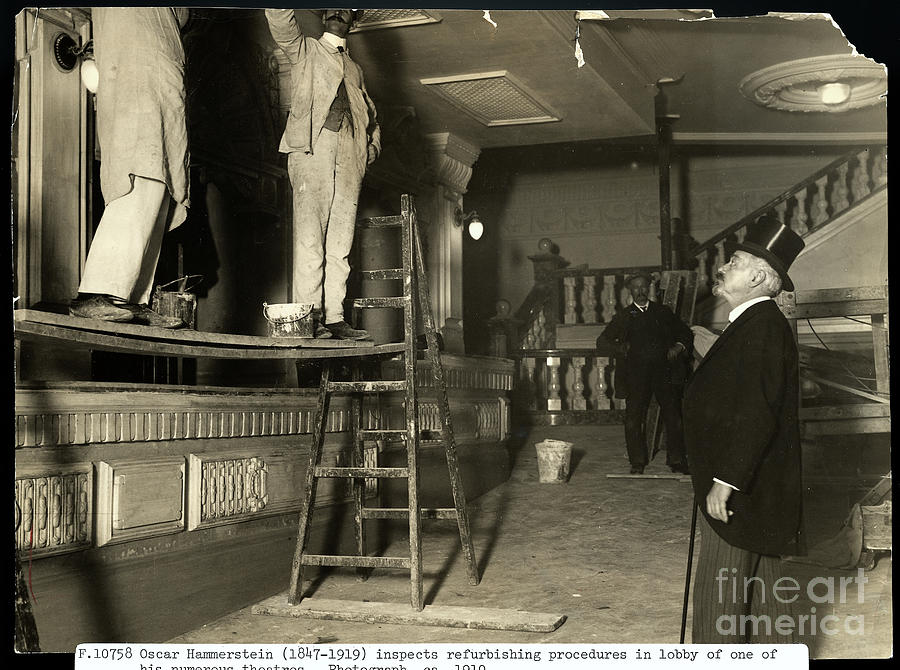 Hammerstein Inspects Theater Remodeling Photograph by Bettmann