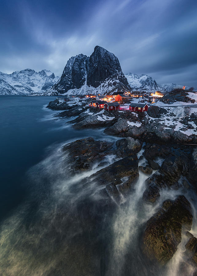 Hamnoy In Blue Hours Photograph by Yimei Sun