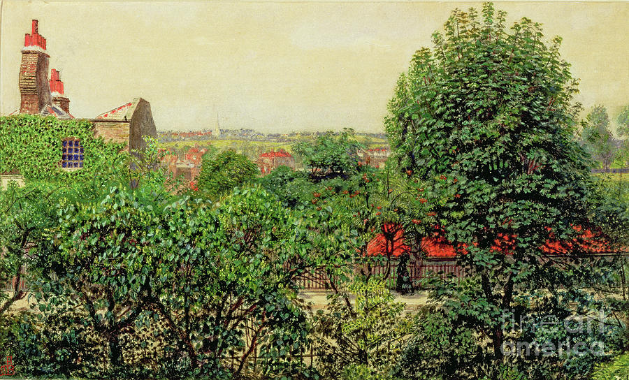 Hampstead, A Sketch From Nature, 1857 Watercolor By Ford Madox Brown Painting by Ford Madox Brown