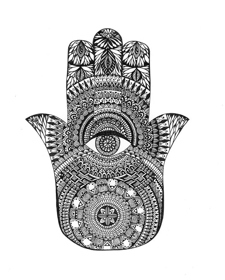 Hamsa Hand Digital Art by Nicky Kumar | Fine Art America