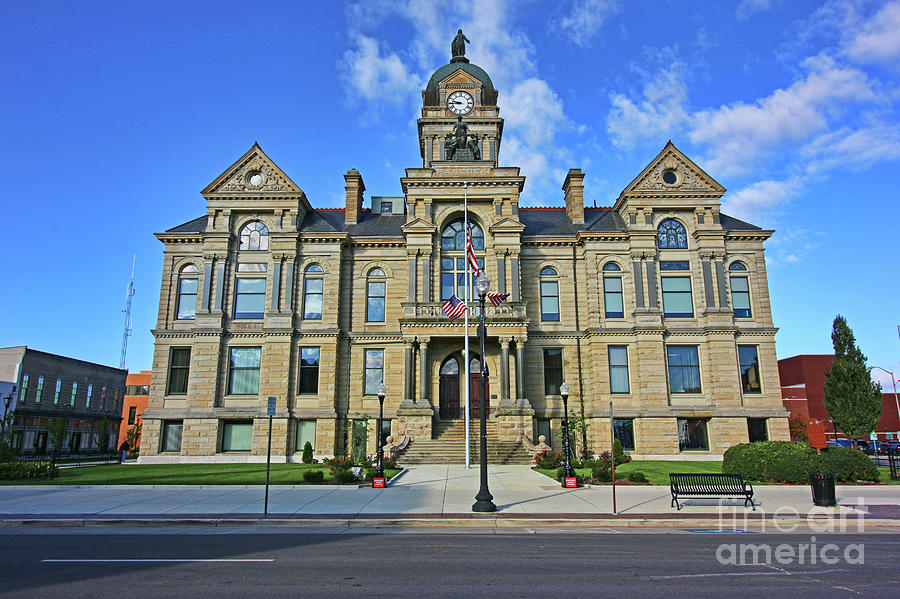 Hancock County Court House 4451 28x42 Photograph by Jack Schultz