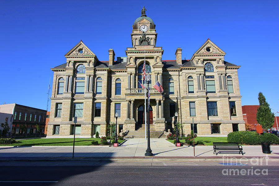 Hancock County Courthouse 4498 Photograph by Jack Schultz