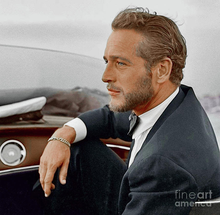 Life is a Journey, Movie Star Paul Newman, sans cigar. Cruising Venice Photograph by Doc Braham