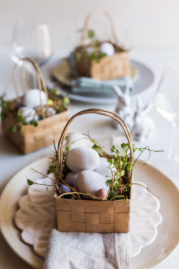 Hand-made Paper Easter Baskets Photograph by Great Stock!