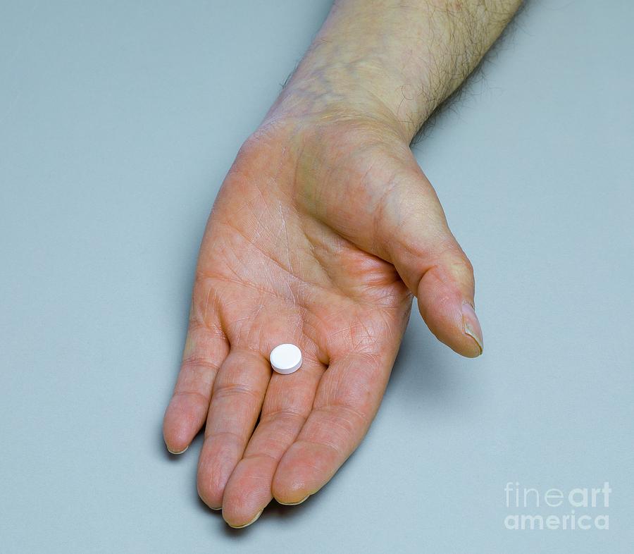 Hand Offering A Pill Photograph by Victor De Schwanberg/science Photo Library