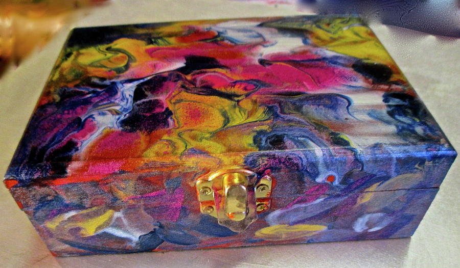 Hand Painted Boxes Painting by Janice Nabors Raiteri