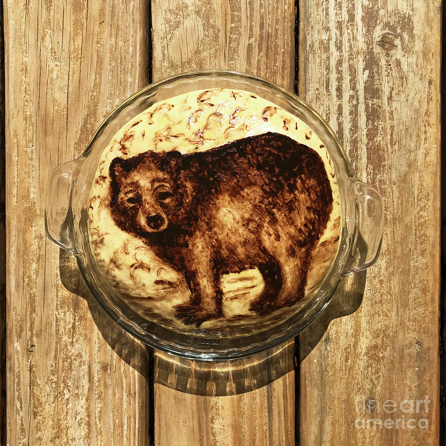 Hand Painted Sourdough Bear Boule 1 by Amy E Fraser Hand Painted Sourdough Bear Boule 1 by Amy E Fraser