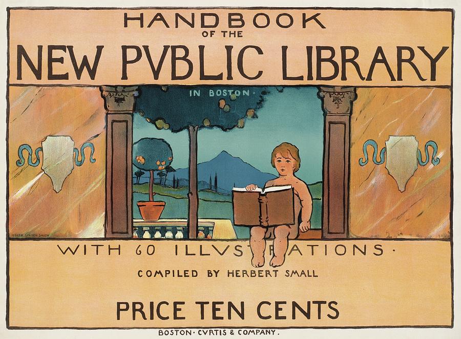 Handbook Of The New Public Library In Boston Painting by Joseph Lindon Smith Handbook Of The New Public Library In Boston Painting by Joseph Lindon Smith