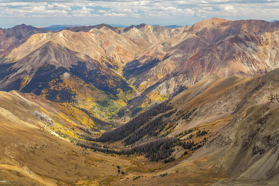 Handies Peak in Fall Photograph by Jen Manganello