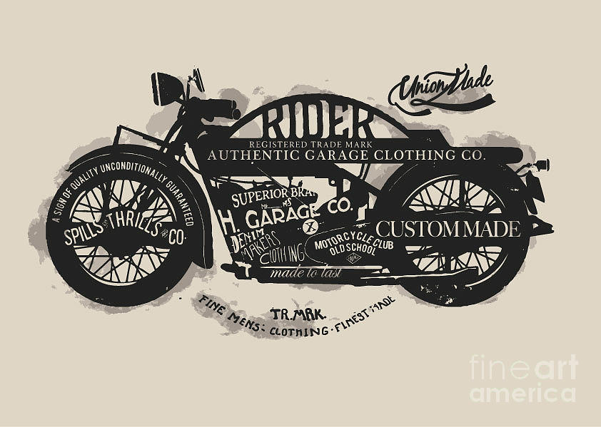 College Digital Art - Handmade Font Motorcycle Race by Yusuf Doganay College Digital Art - Handmade Font Motorcycle Race by Yusuf Doganay