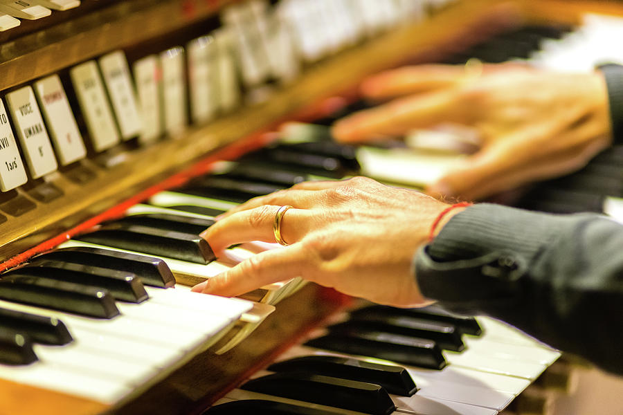 Hands Playing Organ Keyboard  Photograph by Vivida Photo PC