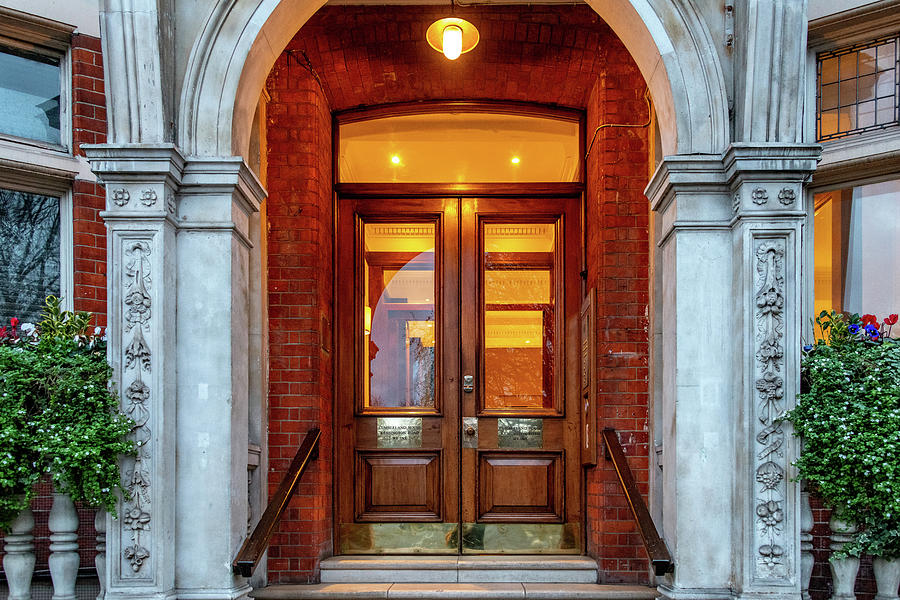 Handsome Door of High Street, Kensington Photograph by Marcy Wielfaert