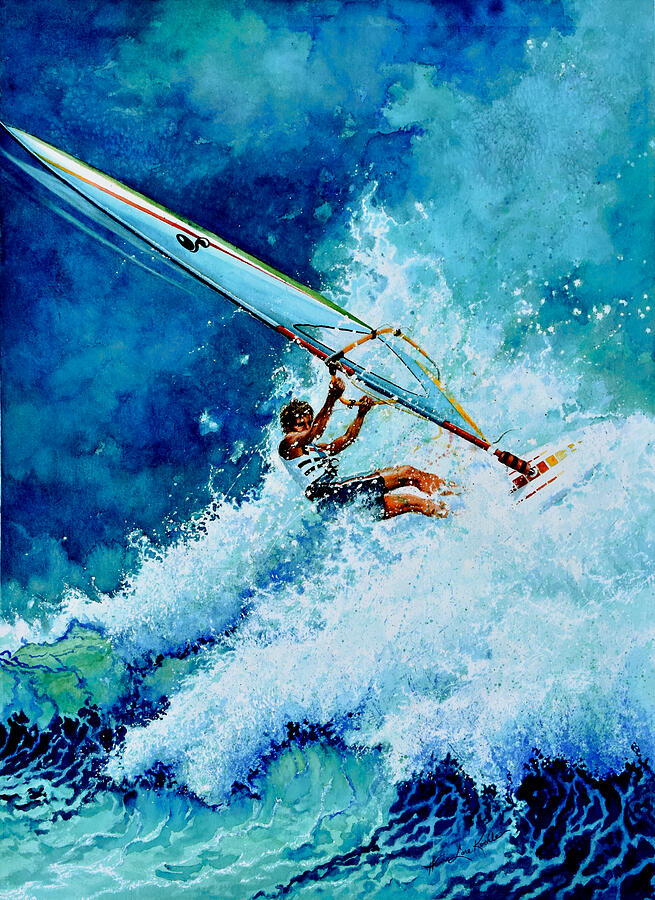 Hang Ten Painting by Hanne Lore Koehler