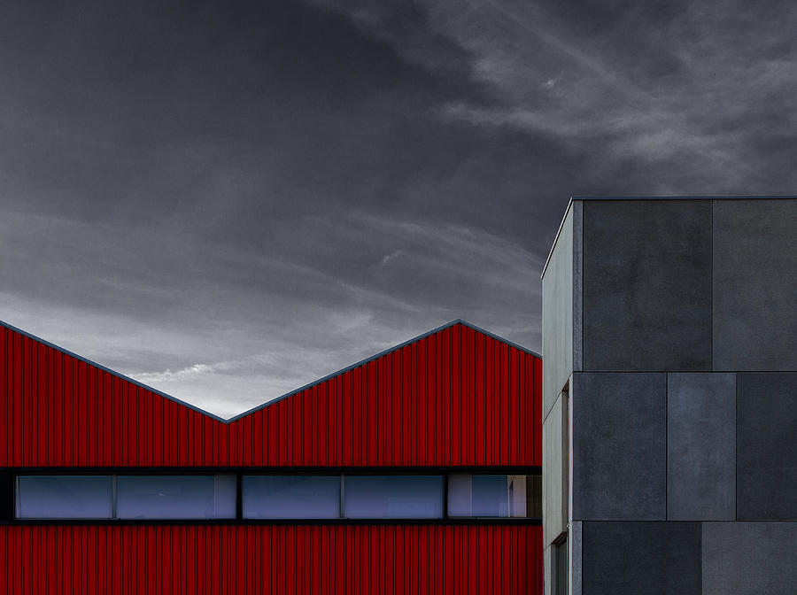 Architecture Photograph - Hangar 55. by Harry Verschelden