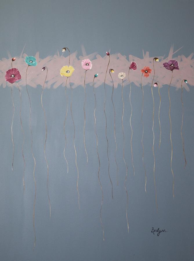 Hanging Blooms Painting by Berlynn