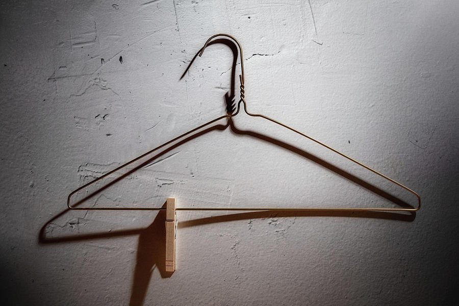Hanger Photograph - Hanging On by Tom Mc Nemar