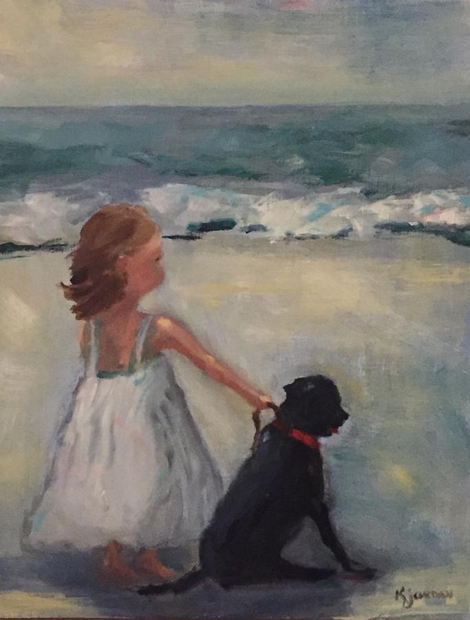 Hannah And Sadie Painting by Karen Jordan Hannah And Sadie Painting by Karen Jordan