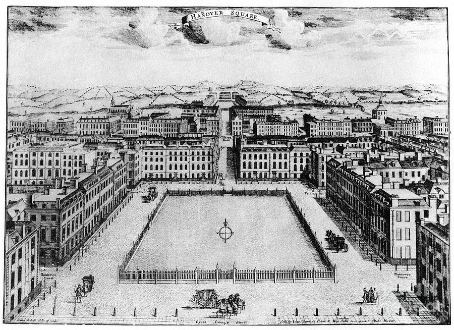 Hanover Square, London, 18th Century Drawing by Print Collector