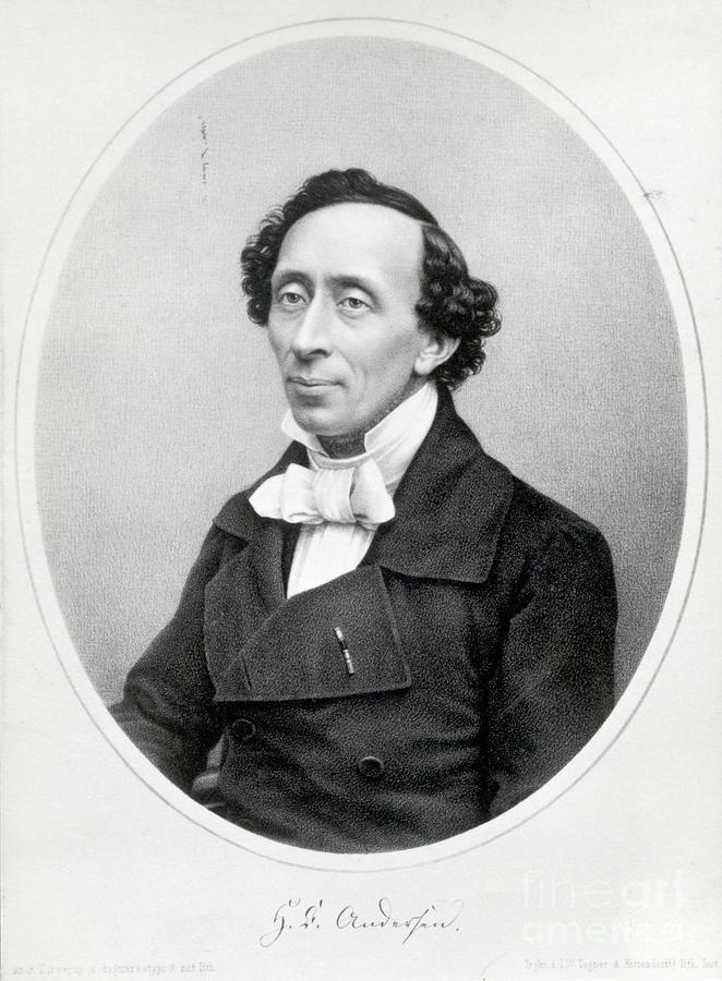 Hans Christian Andersen, 1805-1875, Writer, Fairy Tales Stock