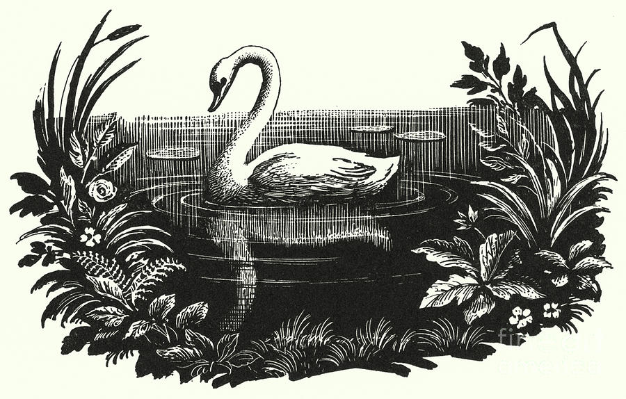 Hans Christian Andersen, The Ugly Duckling Painting by Rex Whistler