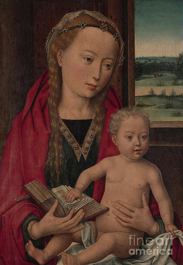 Hans Memling  Virgin and Child Painting by Hans Memling