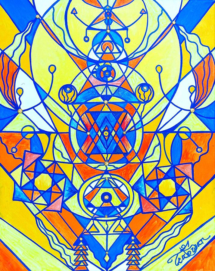 Happiness Pleiadian Lightwork Model Painting by Teal Eye Print Store