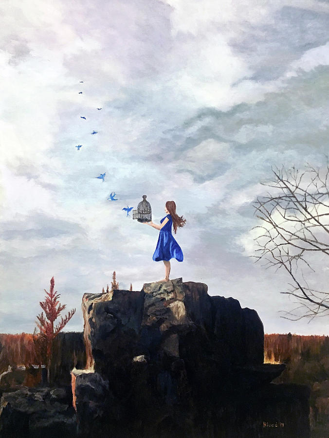 Happiness Released Painting by Thomas Blood