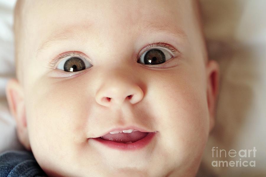 Happy Baby Photograph by Mauro Fermariello/science Photo Library