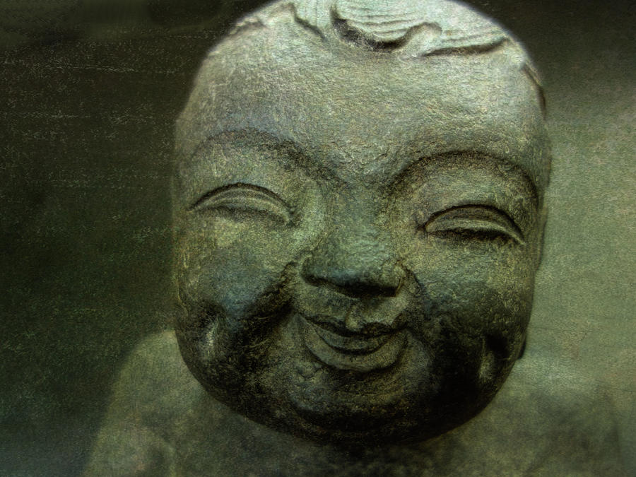 Happy Buddha photograph Photograph by Ann Powell