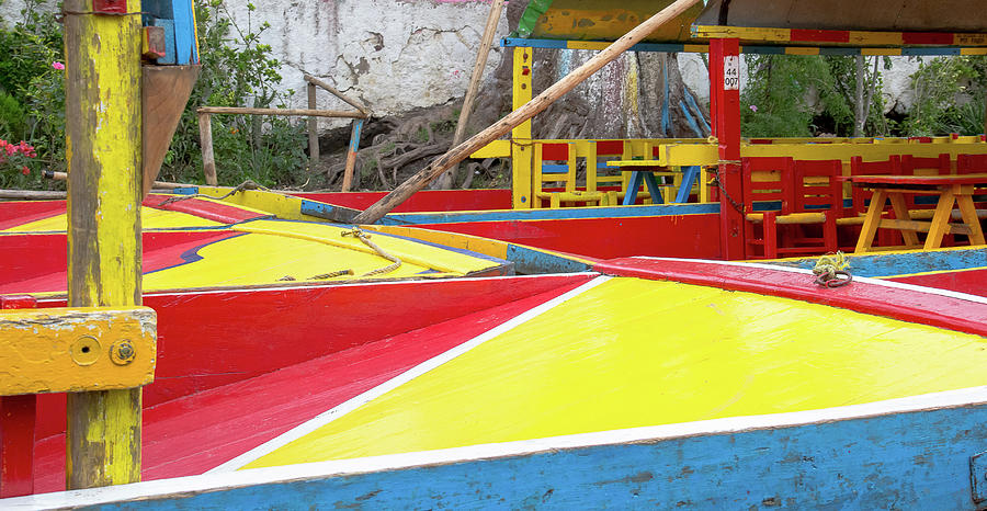Happy Colors, Boats of Xochimilco, Mexico Photograph by Amy Sorvillo