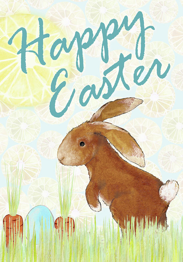 Easter Mixed Media - Happy Easter Bunny II by Diannart