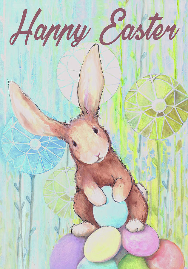 Easter Mixed Media - Happy Easter Bunny IIi by Diannart