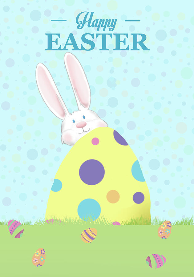 Easter Digital Art - Happy Easter II by Sd Graphics Studio