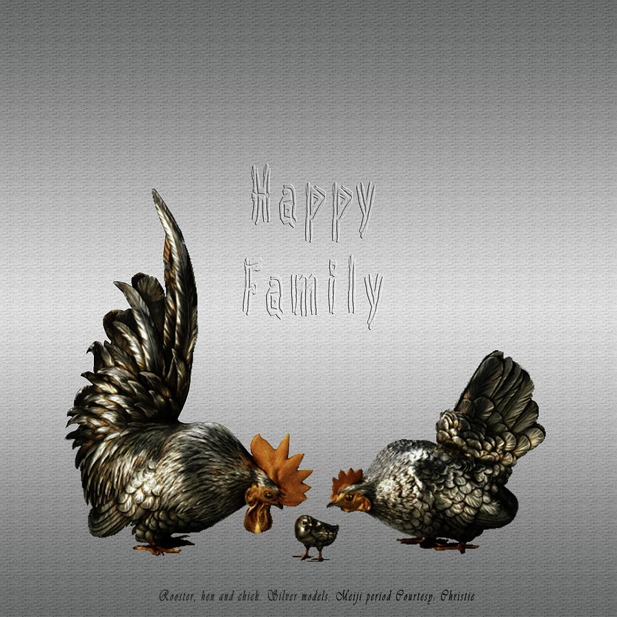 Happy Family Digital Art by Asok Mukhopadhyay