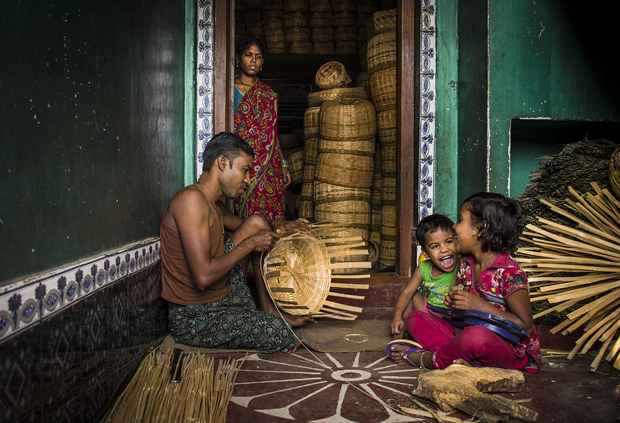 Child Photograph - Happy Family by Saikat  Jana