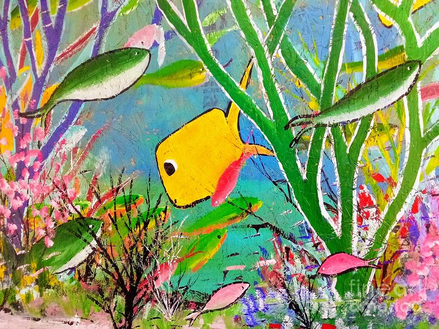 Happy Fish Painting by James and Donna Daugherty