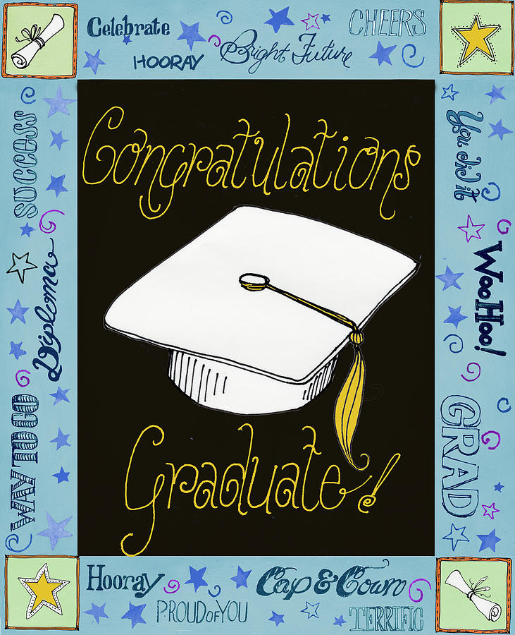 Happy Grad Digital Art by Ali Lynne - Fine Art America