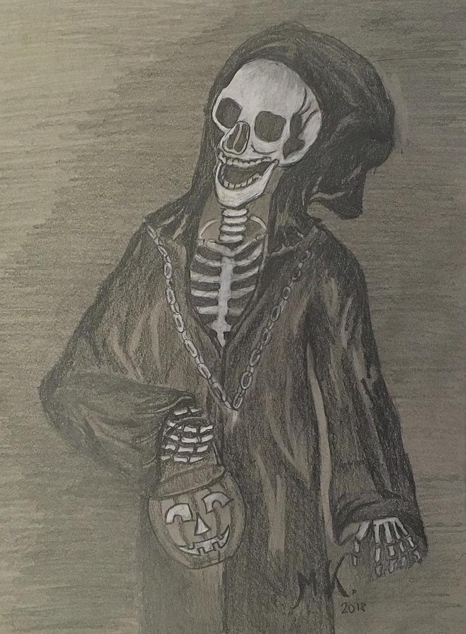 Happy Halloween Drawing By Maria Karlosak