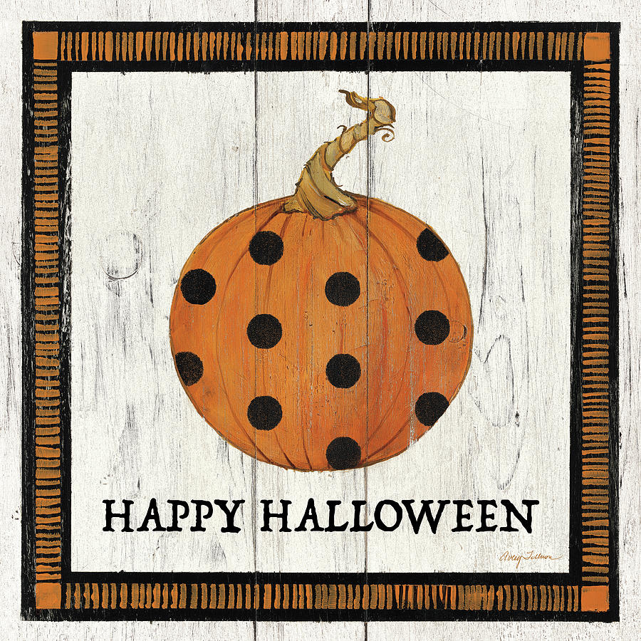 Fall Painting - Happy Halloween Pumpkin by Avery Tillmon