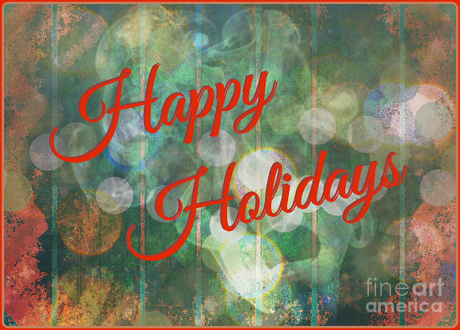 Happy Holidays Abstract Digital Art
