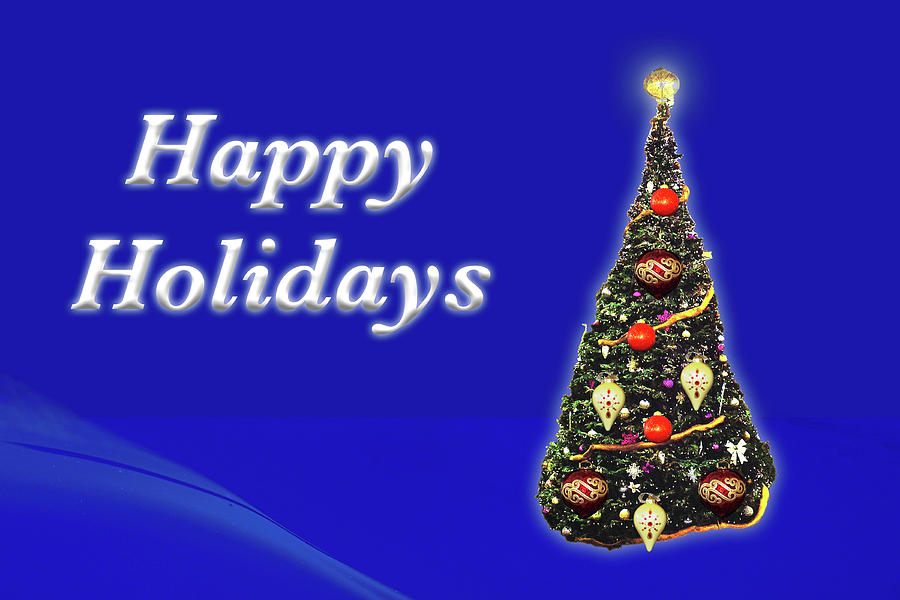 Happy Holidays Christmas Tree by MARVIN BOWSER Happy Holidays Christmas Tree by MARVIN BOWSER