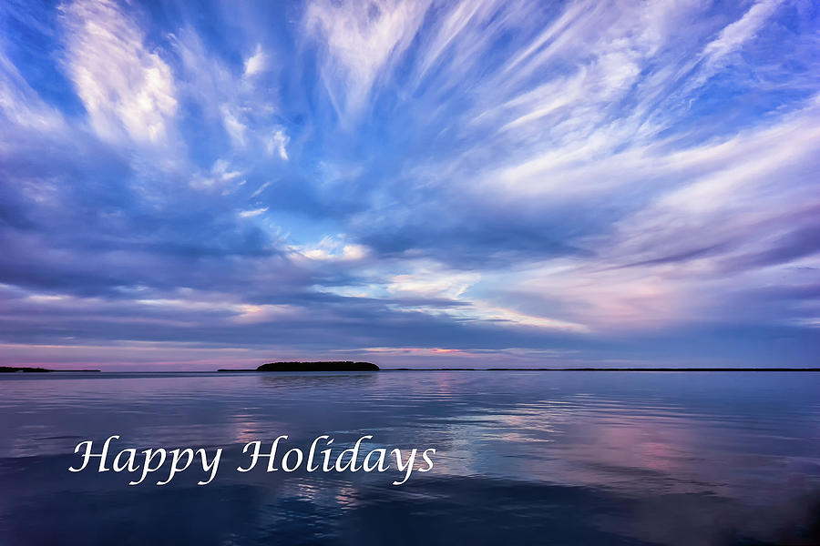 Happy Holidays Sunset Awe Photograph by Louise Lindsay