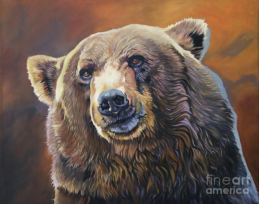 Grin and Bear it Painting by J W Baker