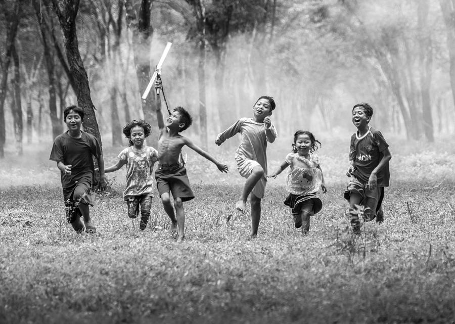 Happy Kids Photograph by John Yuk Kong Chung - Fine Art America