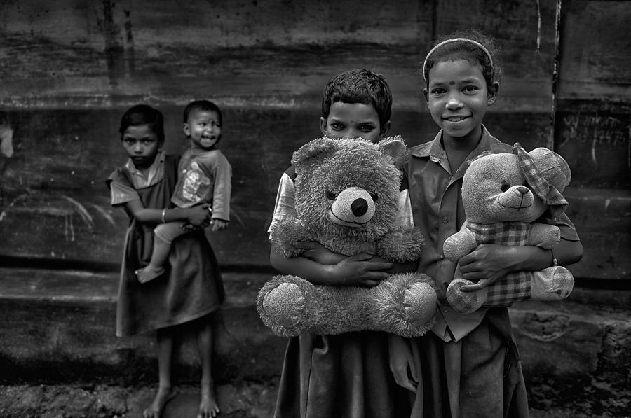 Child Photograph - Happy Life by Avishek Das